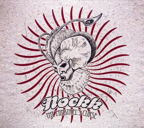 CD cover art: sketched face with radiating lines and band name "Noekk".