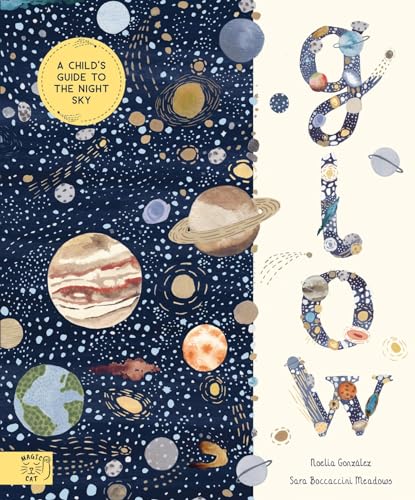 Book cover featuring planets and stars on a dark blue background with large text.