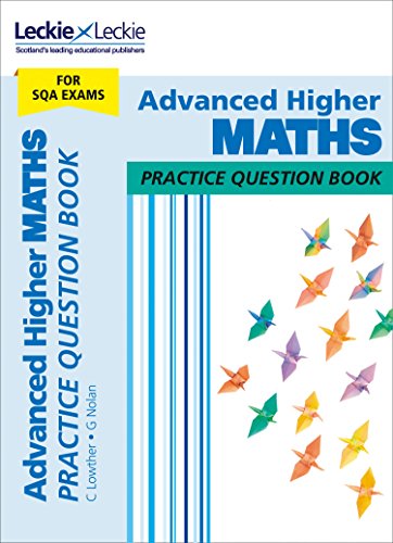 Advanced Higher Maths practice question book cover with origami birds.