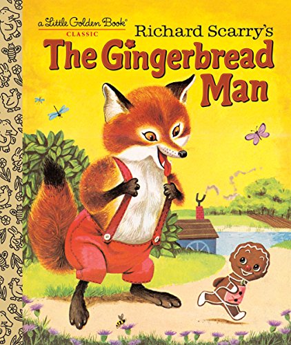 Cover of "The Gingerbread Man" Little Golden Book by Richard Scarry.