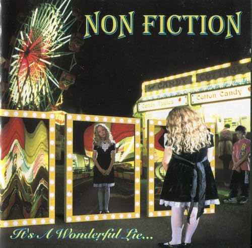 Vinyl album cover for Non Fiction’s “It’s A Wonderful Lie” with carnival scene.