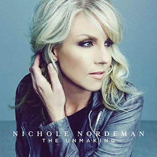 The alt text for the image is: "Album cover featuring Nichole Nordeman with blonde hair and leather jacket."