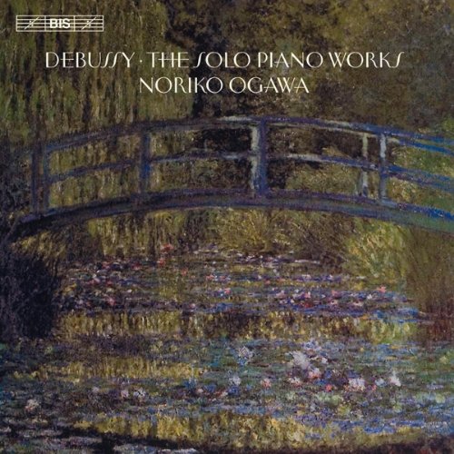 CD cover featuring a bridge in a pond, inspired by Monet's painting style.