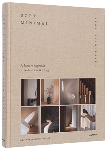 Beige book cover with architectural photography grid and title "Soft Minimal.