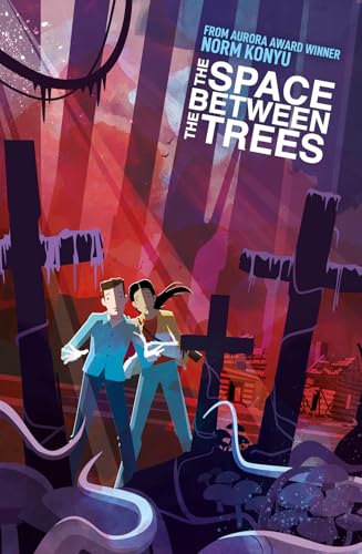 Book cover: two figures in a stylized, snowy forest landscape.