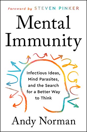 Book cover for “Mental Immunity” by Andy Norman, with head silhouette.