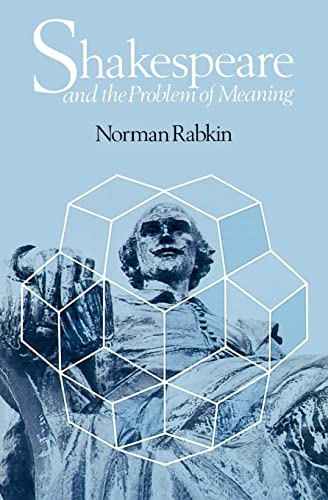 Book cover: "Shakespeare and the Problem of Meaning" with a bust image.