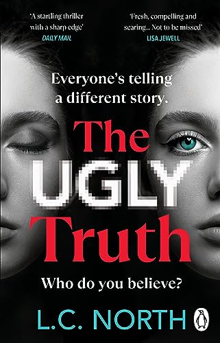 Book cover featuring a split face and bold red title, "The Ugly Truth.