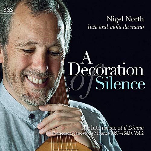 CD cover featuring a man holding a lute against a black background.