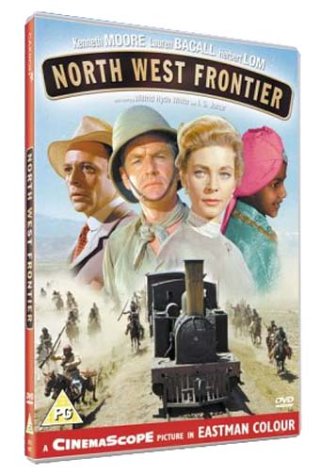 DVD cover art for North West Frontier featuring four actors above a steam train.