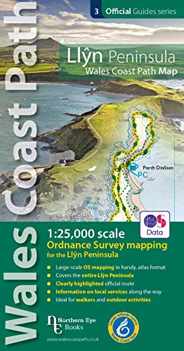 Cover of a detailed map of the Llyn Peninsula Wales Coast Path.