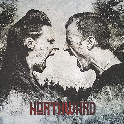 CD cover: two people facing each other, dark forest background.
