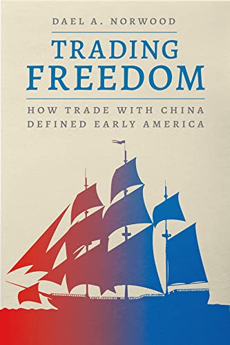Book cover: "Trading Freedom" with a sailing ship illustration.