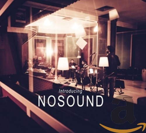 Musicians performing in a soundproof studio, album cover for Nosound.