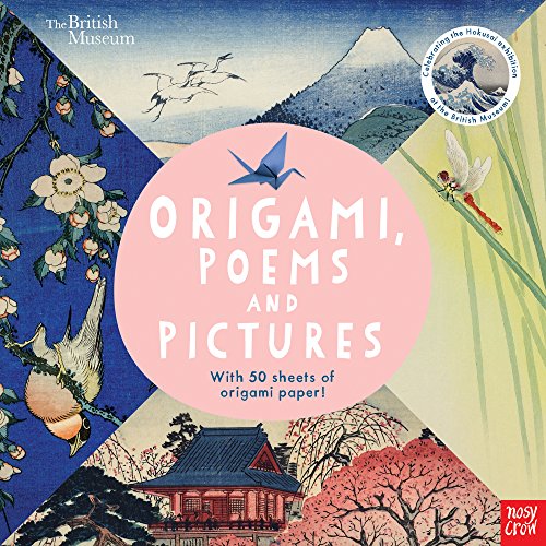 Book cover featuring Hokusai-inspired art, origami crane, and text.