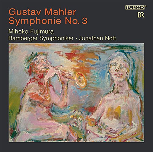 CD cover for Mahler Symphony No. 3 featuring an expressionist painting of two figures.