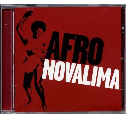 Red CD case with silhouette of a dancing person and text "Afro Novalima".