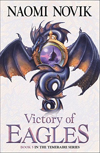 Book cover featuring a blue dragon coiled around a circular frame showing a building.