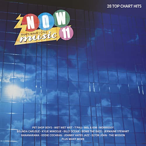 Now That's What I Call Music 11 album cover featuring a blue glass building.