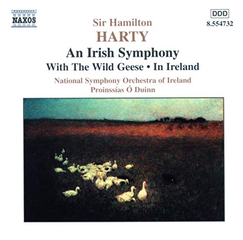 CD cover for Harty’s “An Irish Symphony” with geese in a field.