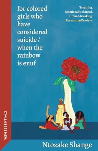 Book cover with illustrated women and a large red flower.