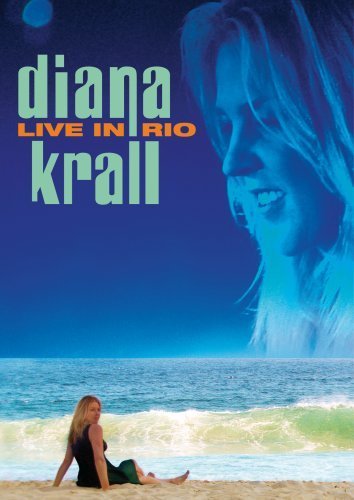Diana Krall "Live in Rio" DVD cover with beach and portrait.