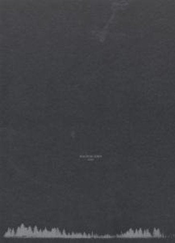 Dark grey album cover with small white text and light grey forest design at the bottom.