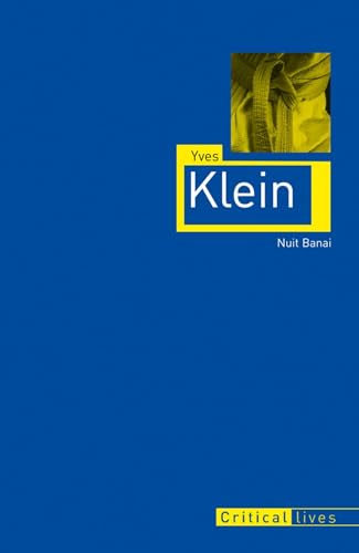 Book cover for “Yves Klein” biography with yellow and blue design.