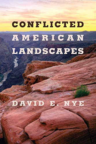 Book cover: "Conflicted American Landscapes" with a Grand Canyon vista.