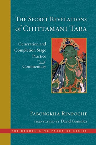 Book cover featuring a detailed painting of the green deity Chittamani Tara.