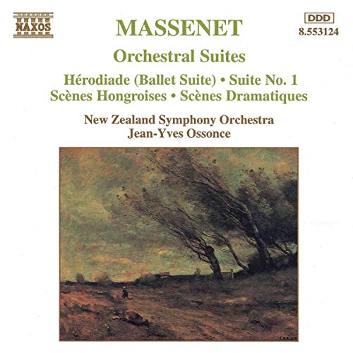 CD cover for Massenet orchestral suites with a windswept landscape painting.