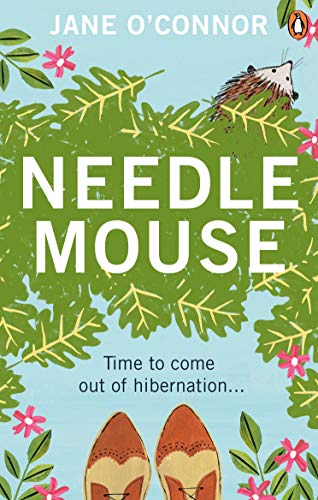 Book cover featuring large text "Needlemouse" and a hedgehog on leaves.