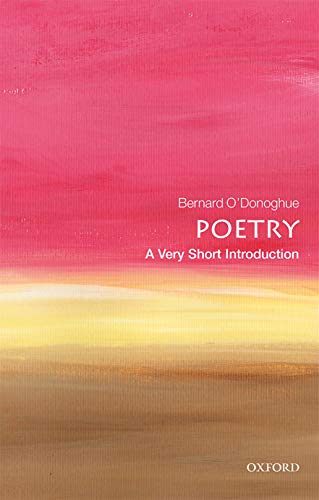 Book cover with abstract pink and gold watercolor, title “Poetry”.
