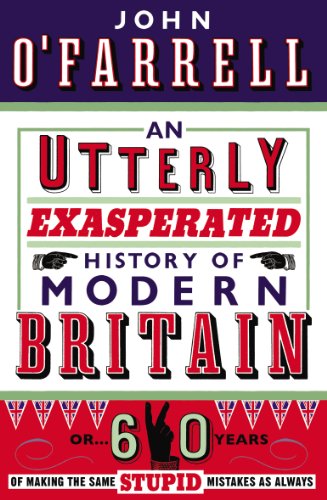 Book cover with bold red and white text, Union Jack pattern, and hand gesture.