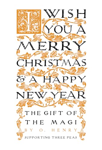 Vintage-style book cover for "The Gift of the Magi" with ornate gold flourishes.