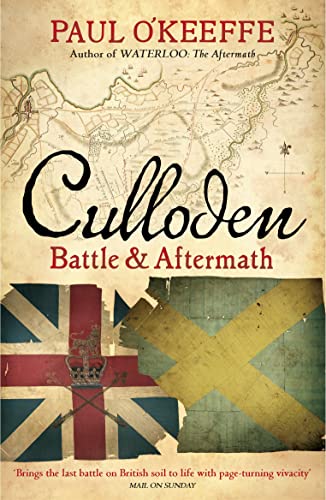 Book cover for “Culloden: Battle & Aftermath” with flags and map.