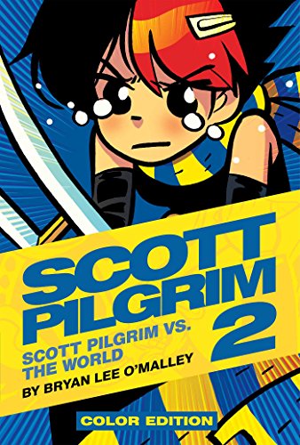 Scott Pilgrim Volume 2 cover, featuring a determined young man with red hair.
