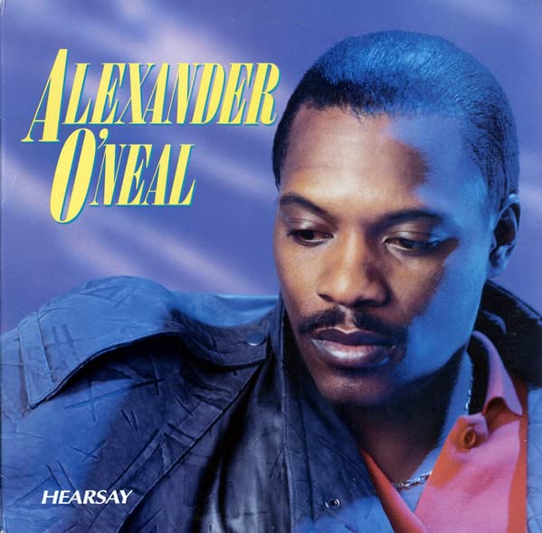 Alexander O’Neal’s “Hearsay” CD cover featuring a portrait of the artist.
