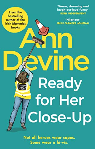 Book cover: illustrated woman in hi-vis vest holding a mop and traffic cone.