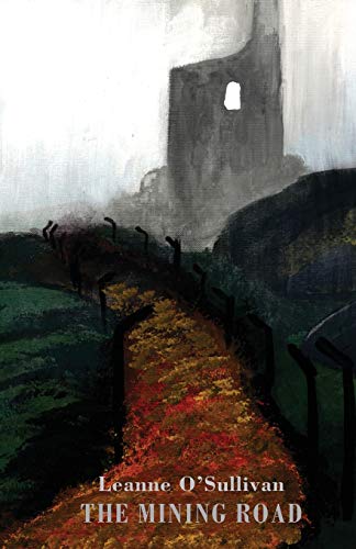 Painted book cover: a winding road leading to a tall, grey building.