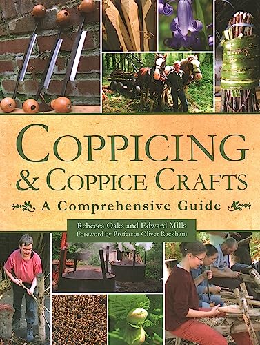 Book cover with images of woodland work, tools, and crafted objects.