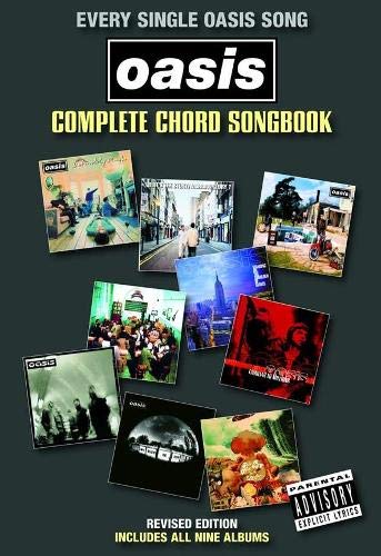 Oasis Complete Chord Songbook cover with album artwork collage.