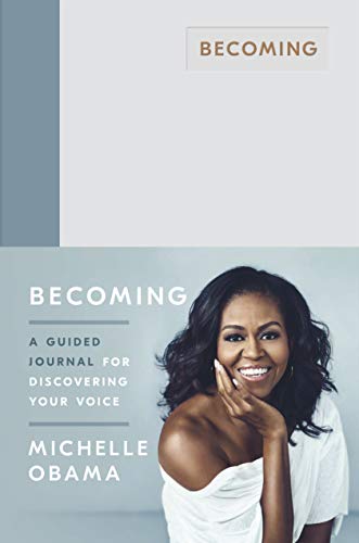 Book cover featuring Michelle Obama smiling, with title “Becoming”.