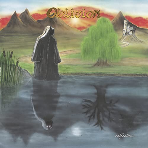 Painted album cover with a cloaked figure and mountainous landscape.