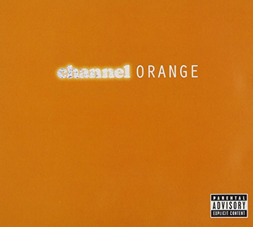 Orange album cover with white text "channel ORANGE" and a parental advisory label.