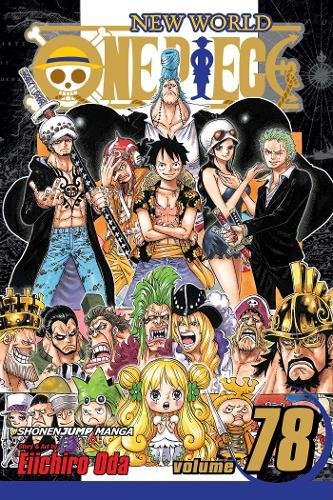 One Piece Volume 78 manga cover with a group of diverse characters.