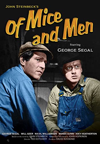 Of Mice and Men" DVD cover featuring George Segal and a co-star.