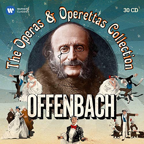 CD cover for Offenbach's operas and operettas, featuring a portrait.