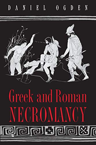 Book cover: "Greek and Roman Necromancy" with figures in classical style.