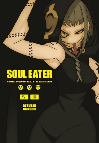 “Soul Eater” volume 8 cover: a hooded figure with yellow eyes and markings.